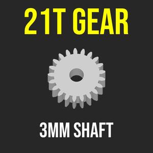GEAR PINION 21T 3MM SHAFT MOTOR RC CAR CRAWLER