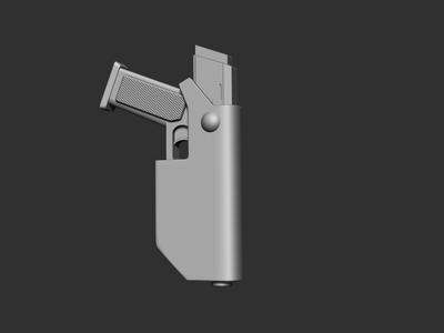 Mandalorian Westar 35 Variant holster 3d Digital File Download