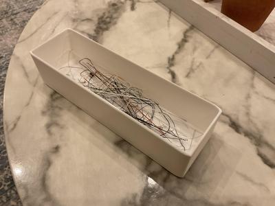 Simple filament waste bin