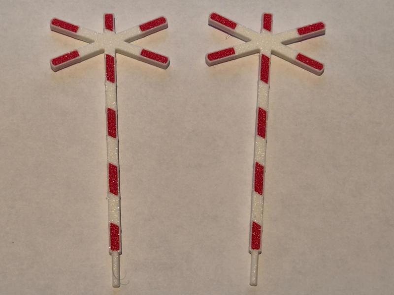 Train crossing cake topper