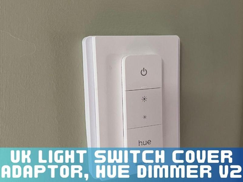 UK light switch cover for Hue dimmer v2