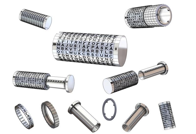 The Da Vinci Code Cryptex With Rings