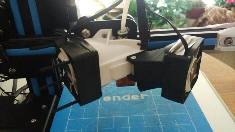 Ender-2 Quiet 50mm Hotend and part cooler