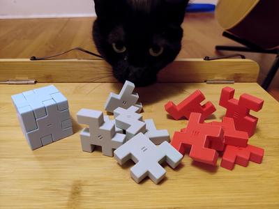 Würfel Cube Puzzles, 3 Difficulties, Enlarged, Labelled, Improved Tolerances