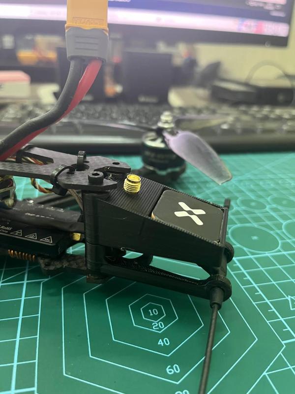 Mount Foxeer M10Q-250 GPS module for Mark 4 (anglewise)