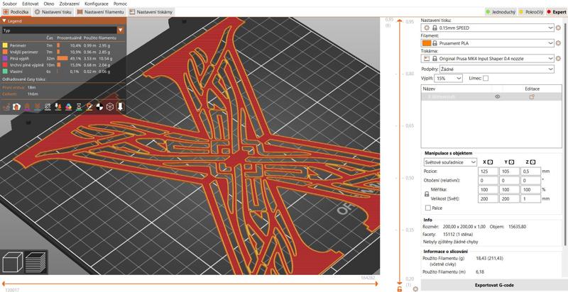 Stencil: letter X (version 2)