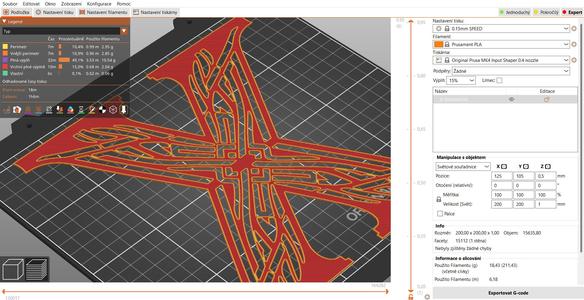 Stencil: letter X (version 2)