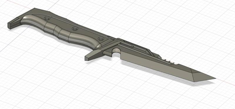 Mandalorian inspired vibroknife