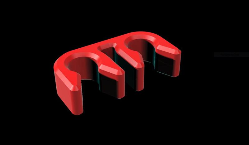 Tight PTFE Tube Clips 2-8 Chamfered