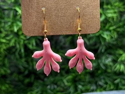 Gecko Foot Earrings