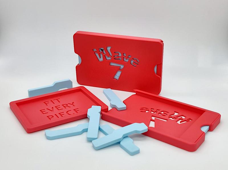 Wave 7 Puzzle Remix, with Sliding Case, Extra Tile Holder, and Other Revisions