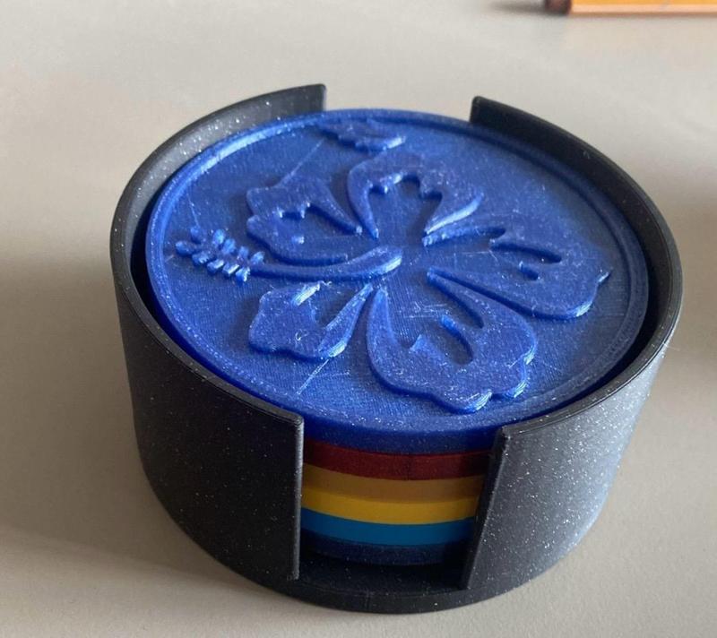 6 Flowers Coasters Theme