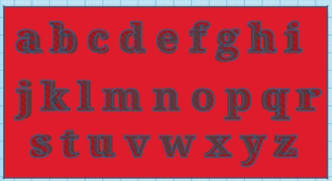 Lowercase Alphabet Stencil
