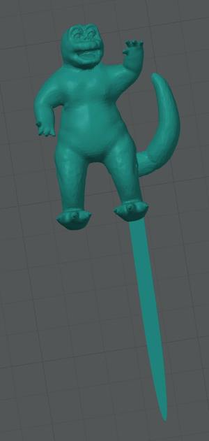 Son of Godzilla swizzle stick