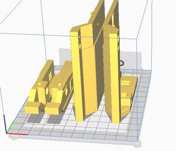 Monoprice/Wanhao i3 mini bed extension (split for printing)