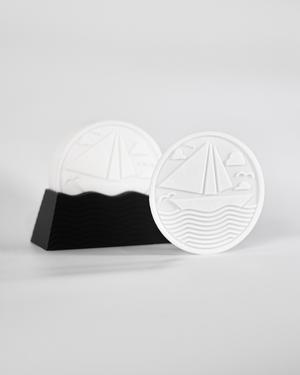 Sailing Coaster with Wave Holder
