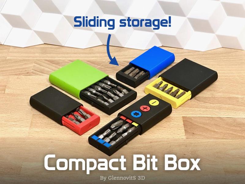 Compact Bit Box (pocket size driver bit storage)