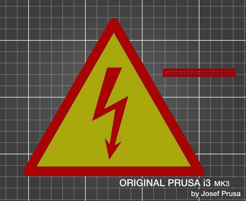 High voltage warning sign  ISO 7010 W012