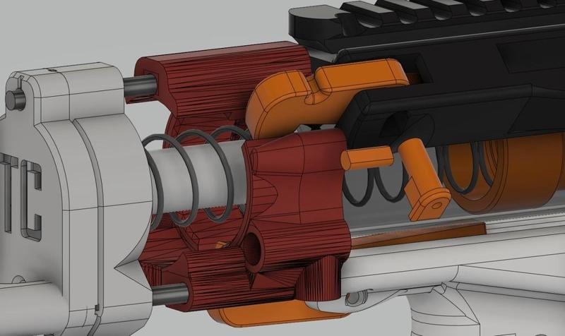 Slamfire compatible 55samba sliding butt stock