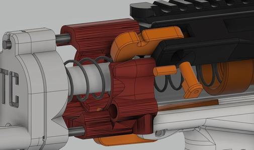Slamfire compatible 55samba sliding butt stock