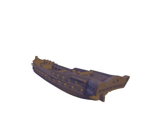 HMS Indefatigable Razee frigate (Ardent class conversion)