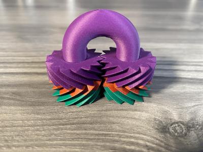 Herringbone Gear, Print in place example