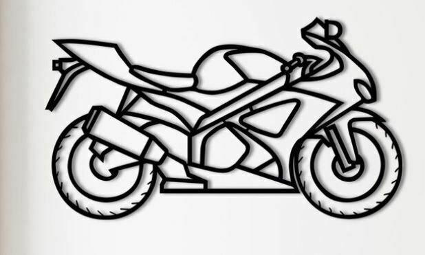 Line art Motocicle