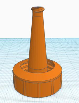 Water Bottle Adapter for PEG Tube - Lure Lock