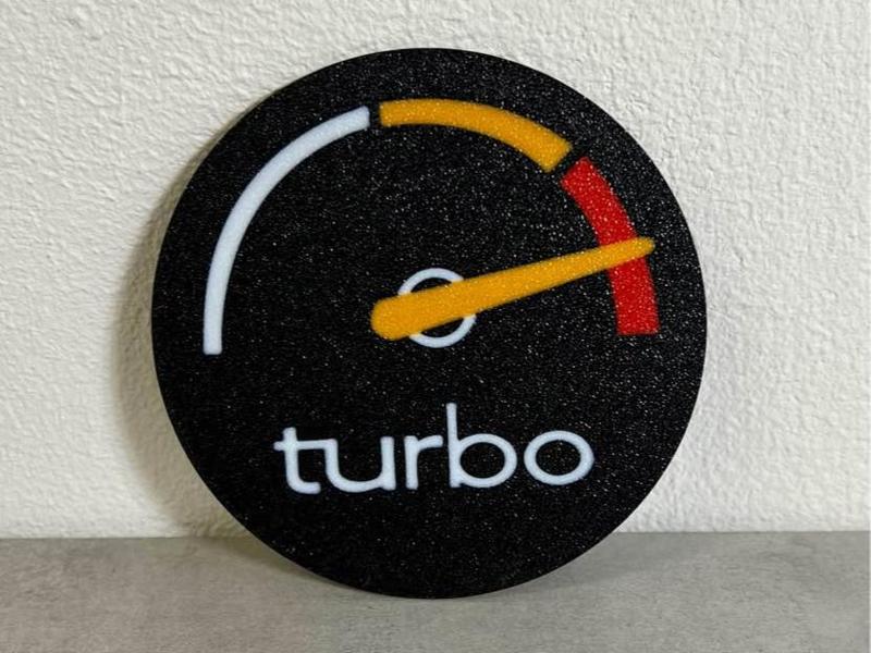 Saab turbo gauge coasters
