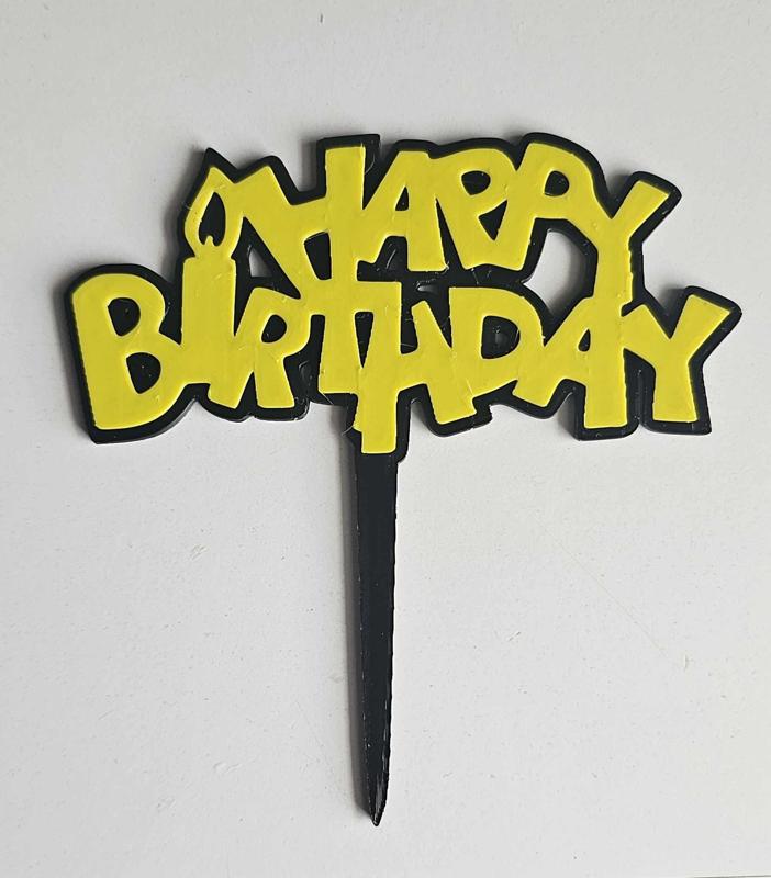 Topper "Happy Birthday"