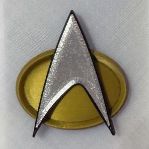 Star Trek : The Next Generation Comm badge - refined