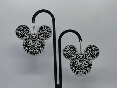 Mandala Mouse Earrings