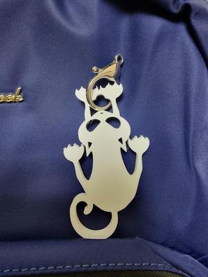 Hanging Cat keychain