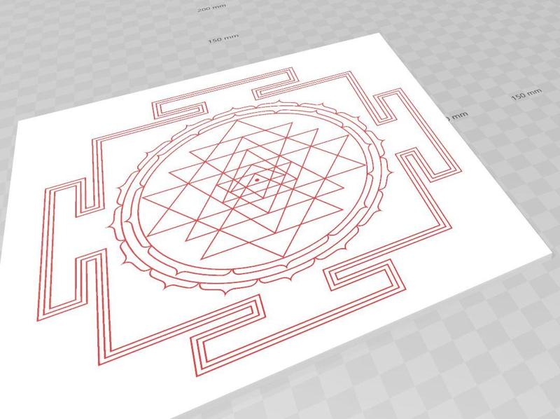 Mandala art for 3d print