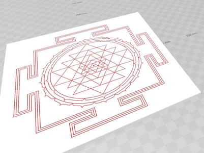 Mandala art for 3d print