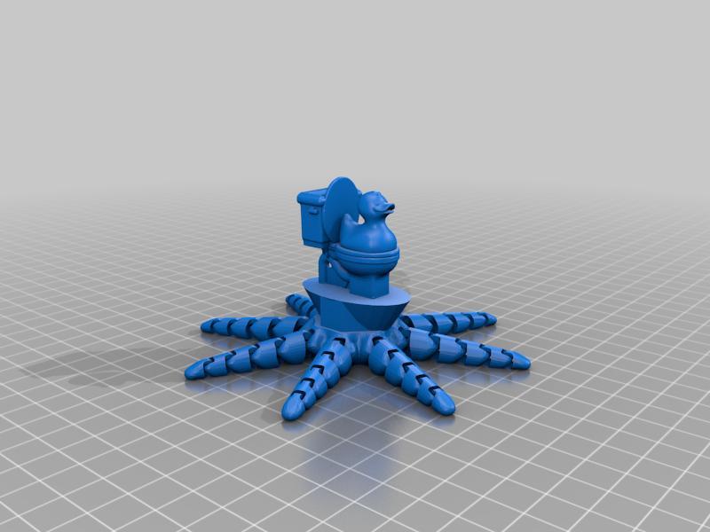 octopus but duck on toilet :)