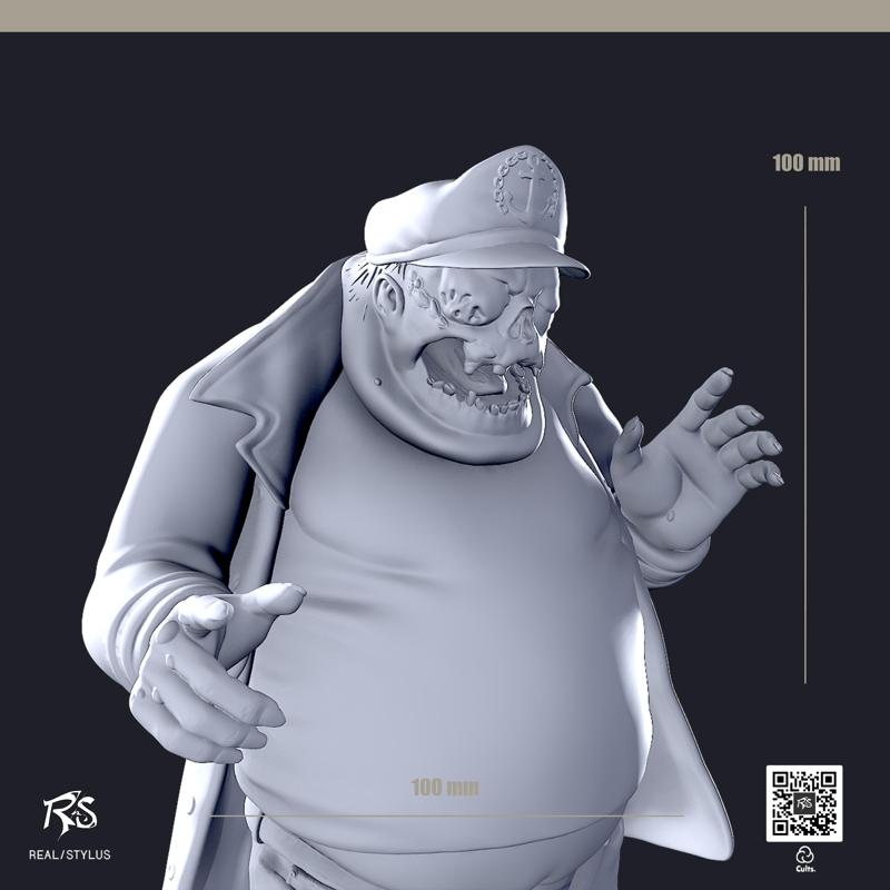 Fat Zombie - 3D PRINT Easy to Print