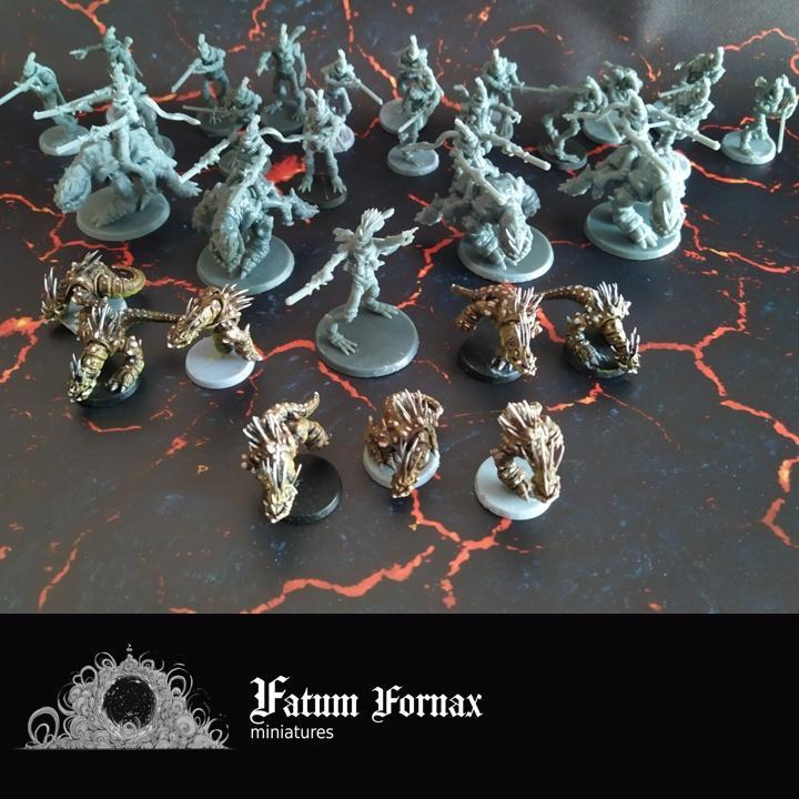 Dino cannibal chicken battalion bundle. Pre-supported