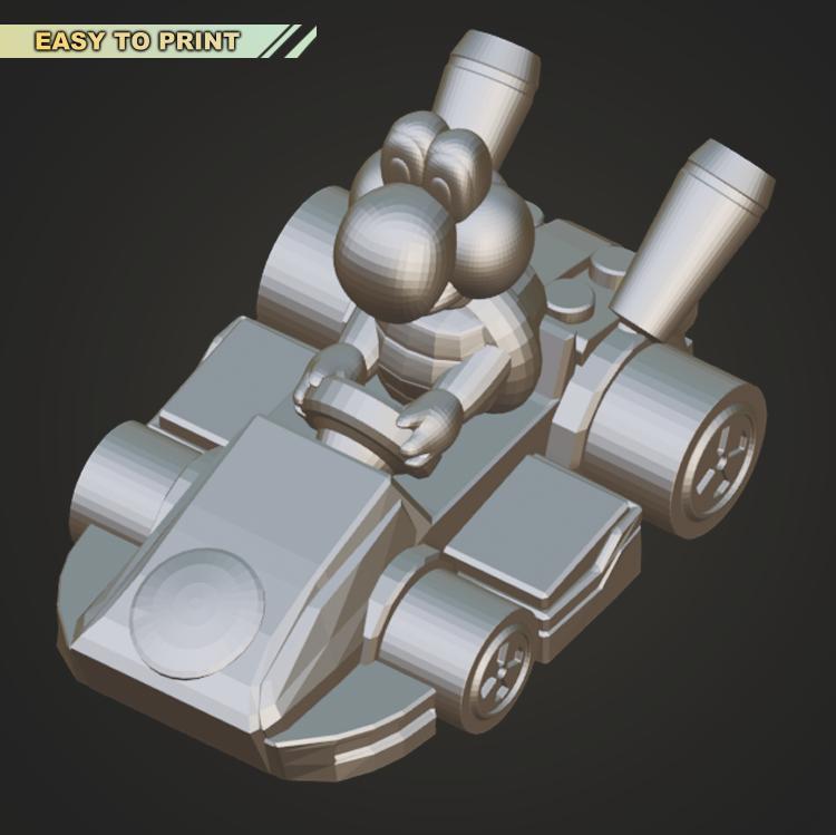 Mario Kart - Koopa - (EASY TO PRINT - NO SUPPORT)