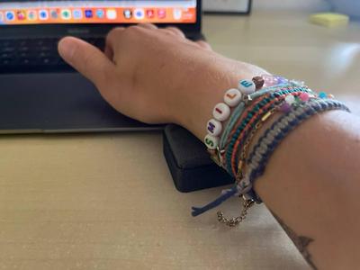 Wrist Arm rest for working on a laptop