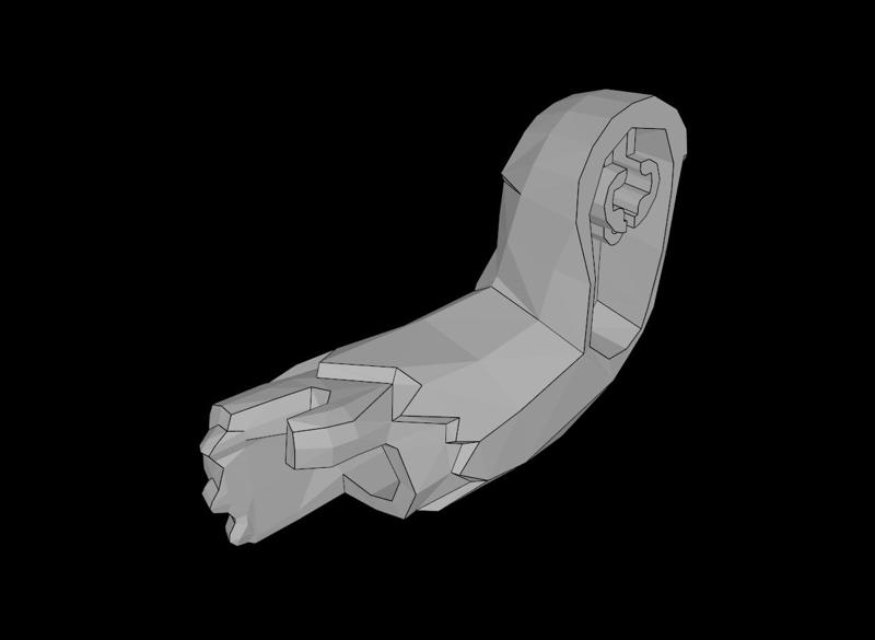 Lego Compatible (87564.dat) Wampa Arm Right