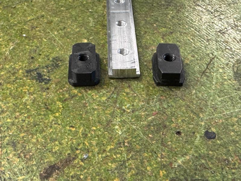 T-Slot Nut and T-Rail