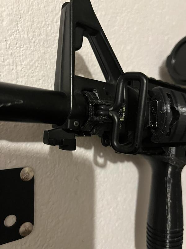 Airsoft, M4 puska montaz popruhu na hlaven