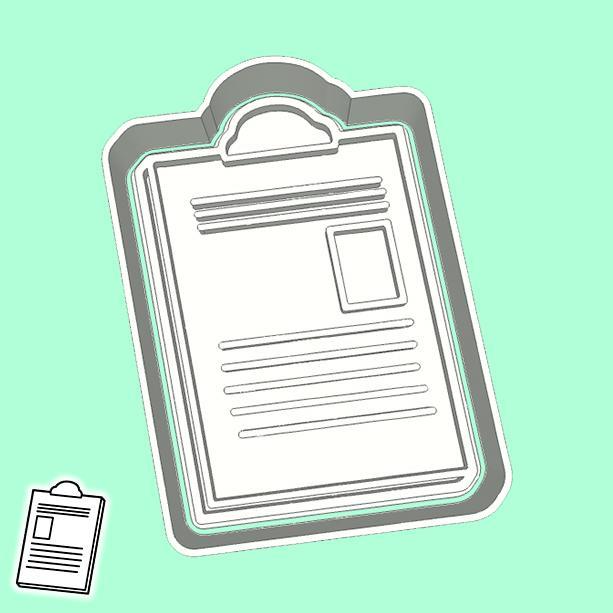 Dentist cookie cutters - diagnosis sheet (style 1)