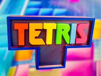 Tetris Display Stand Logo