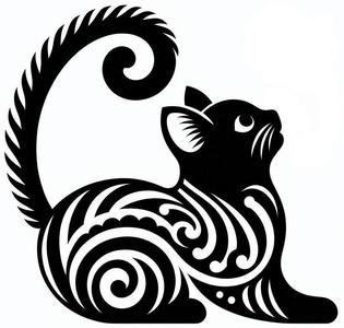 Surprised kitten (two colours)