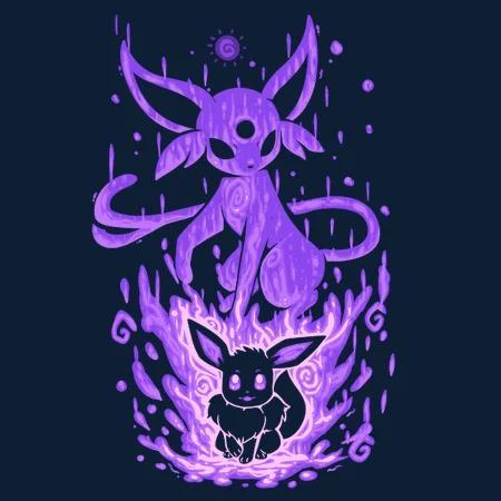 Eevee/Espeon Evolution Hueforge Art