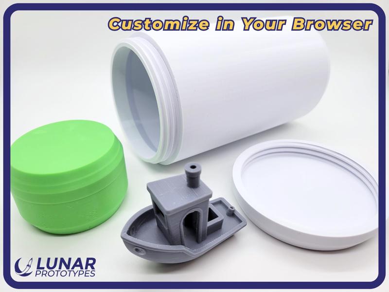 Custom Threaded Container