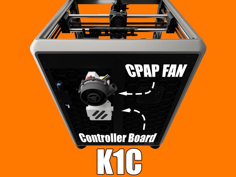 Cpap Fan Mount Creality K1 WS7040
