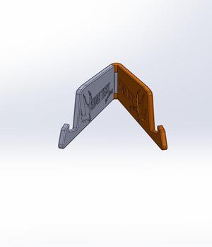 FOLDING PHONE STAND **PRINT IN PLACE** PERFECT HINGE **